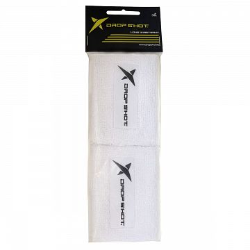 Drop Shot Long Wristband White